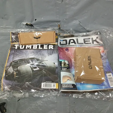 TWELVE ASSORTED BUILD YOUR OWN DALEK/BATMAN TUMBLER MAGAZINES