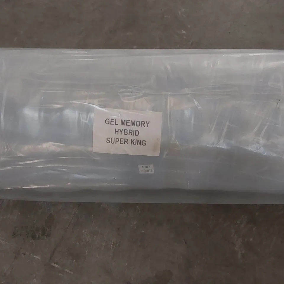 BRAND NEW BAGGED AND ROLLED GEL MEMORY HYBRID MATTRESS - 6FT SUPER KING