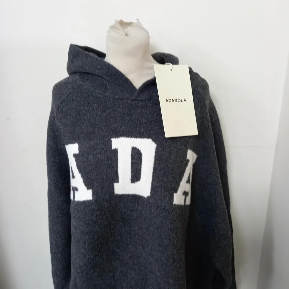 ADANOLA OVERSIZED KNIT HOODIE SIZE XL