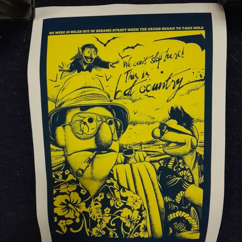 BAT COUNTRY REDUX - YELLOW AND NAVY BY JIM'LL PAINT IT