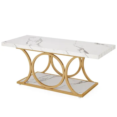 BOXED DORIER OPEN COFFEE TABLE WITH STORAGE (1 BOX)