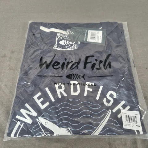 BAGGED WEIRD FISH HUDSON ORGANIC SHORT SLEEVE TOP - SIZE 4XL