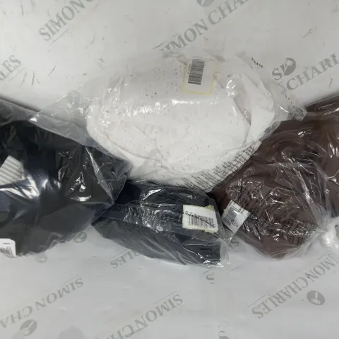 BOX OF ASSORTED CLOTHING ITEMS TO INCLUDE BLAZERS - DRESSES - SHIRTS / COLLECTION ONLY
