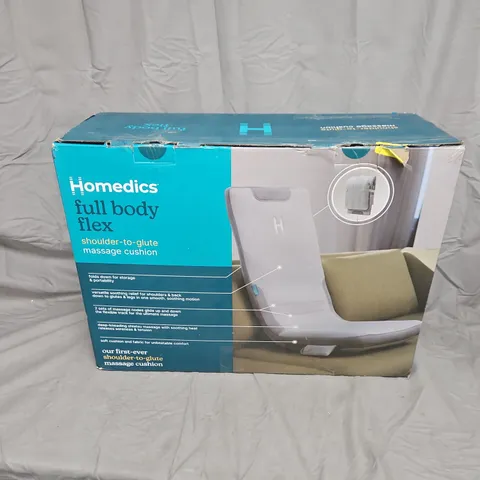 HOMEDICS FULL BODY FLEX MASSAGE CUSHION – GREY, BOXED