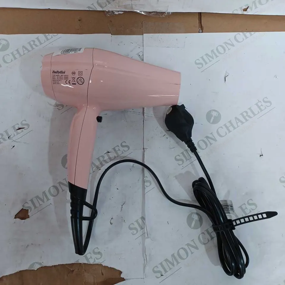 BABYLISS HAIRDRYER - PINK 