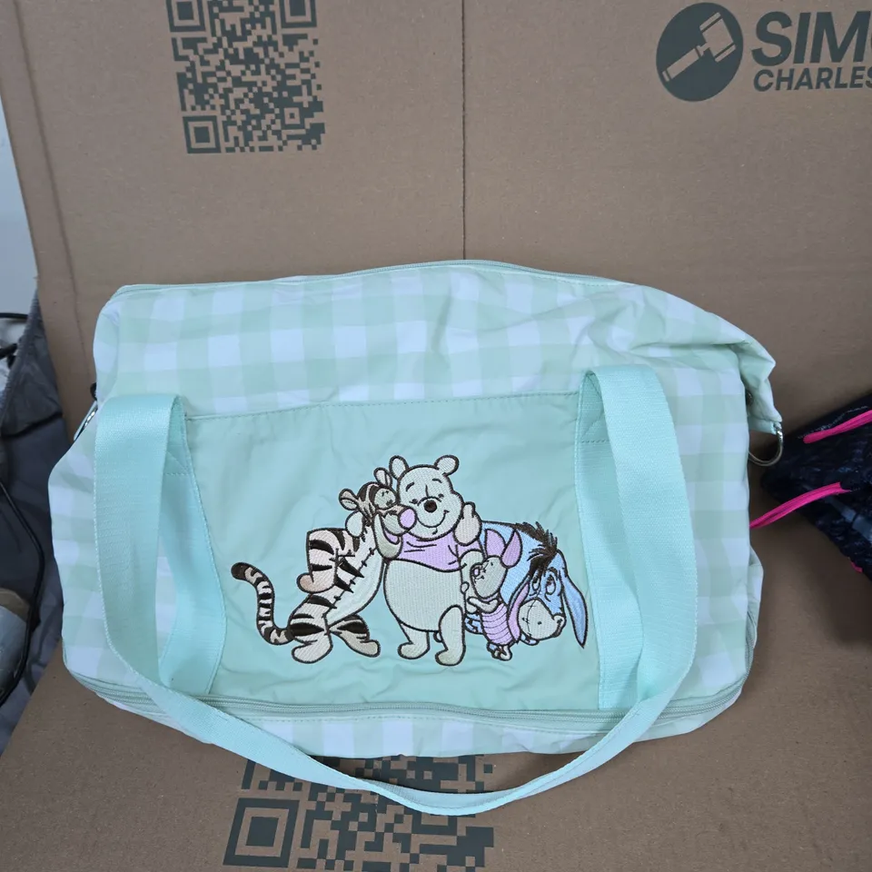 DISNEY WINNIE THE POOH CHANGING BAG MINT GREEN