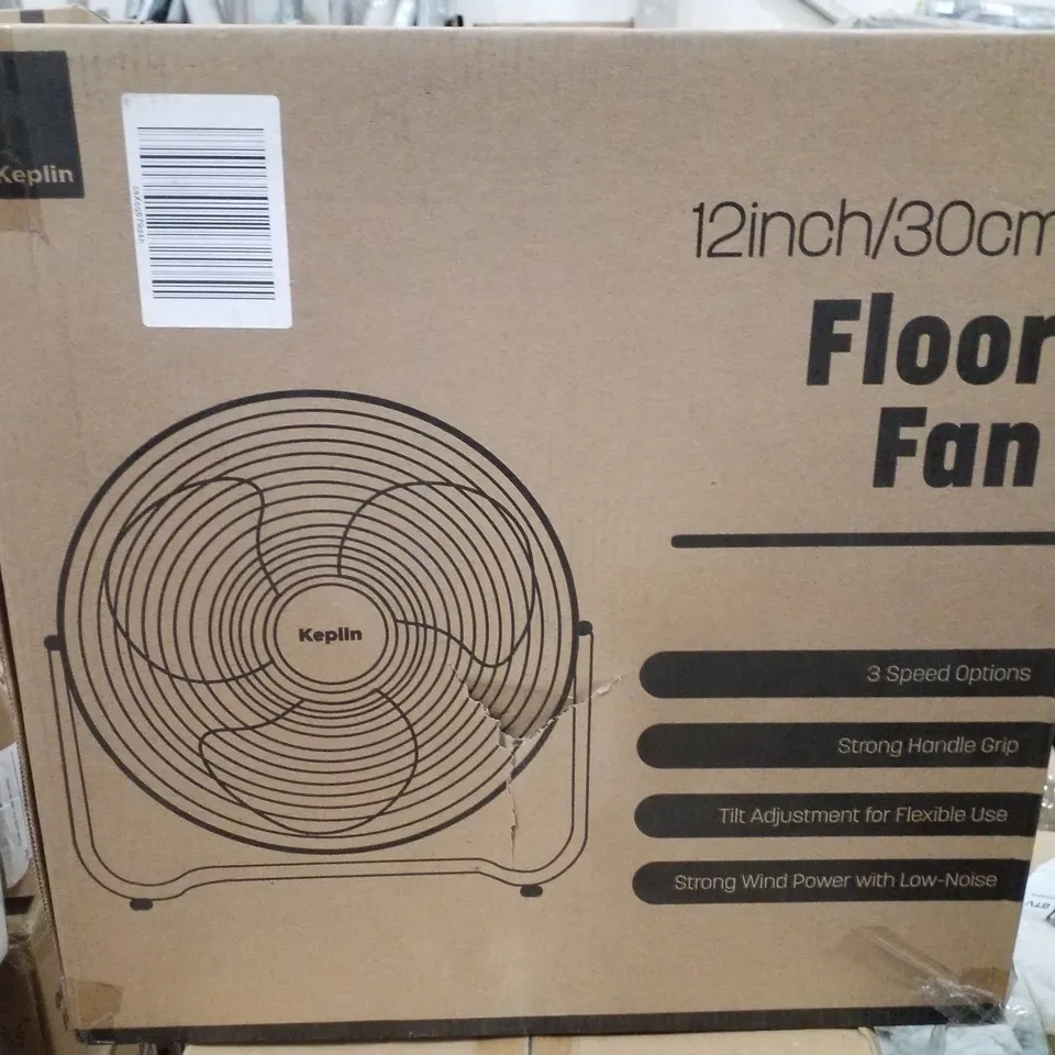 BOXED KEPLIN 12"/30CM FLOOR FAN