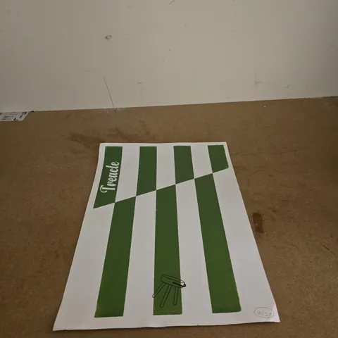 "TREACLE" GREEN AND WHITE LIMITED EDITION PRINT 4/20