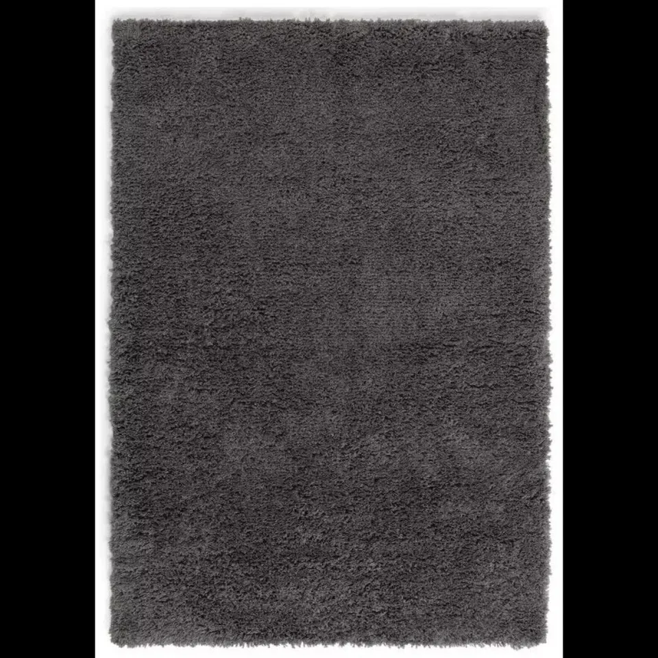 BAGGED RECYCLED COSY PLAIN SHAGGY RUG - 160cm x 230cm - GREY