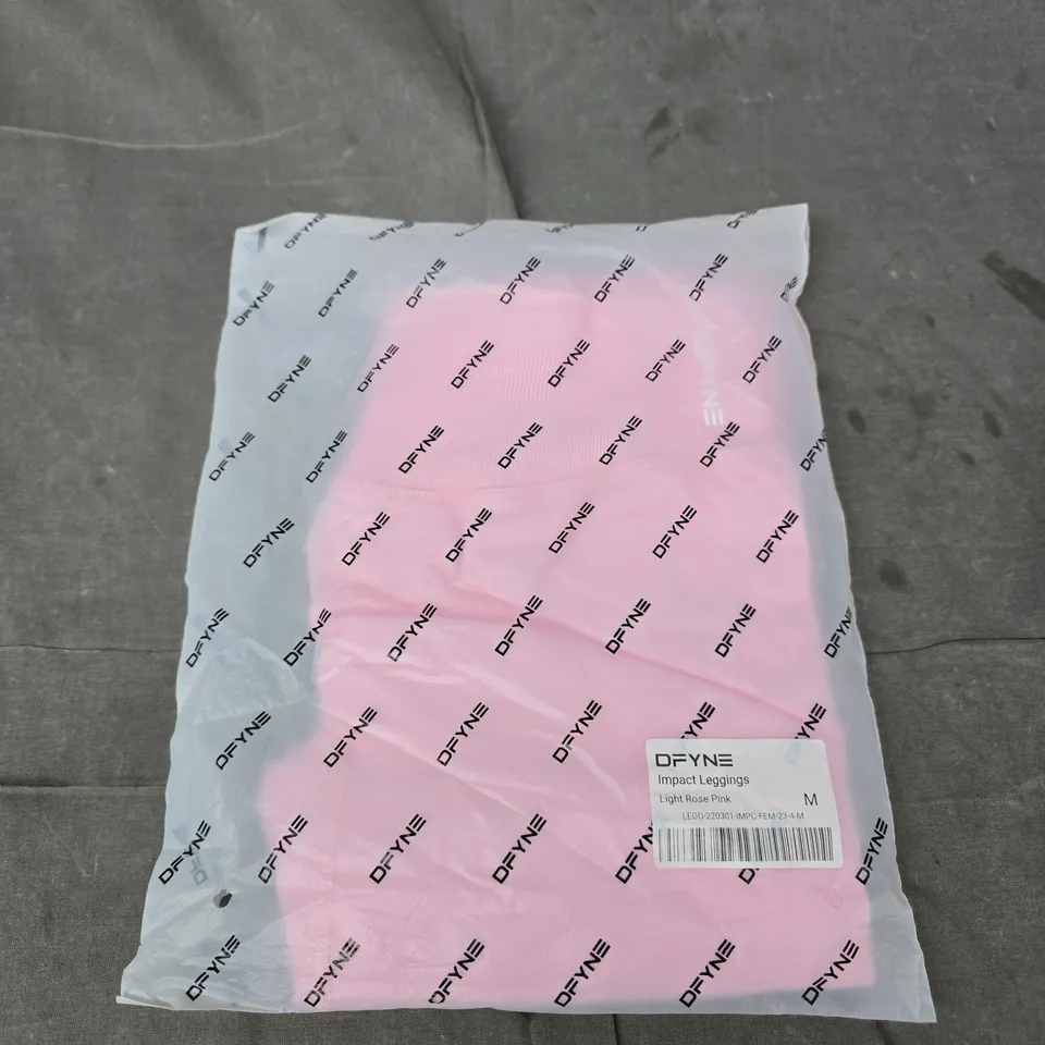 DFYNE IMPACT LEGGINGS – LIGHT ROSE PINK, UK MEDIUM