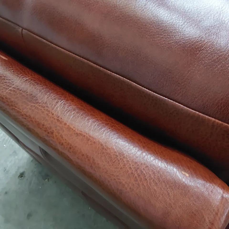 QUALITY ITALIAN DESIGNER ADRIANO POWER RECLINING EASY CHAIR TAN LEATHER 