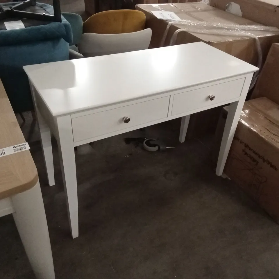 QUALITY DESIGNER WHITE ASHBY DRESSING TABLE