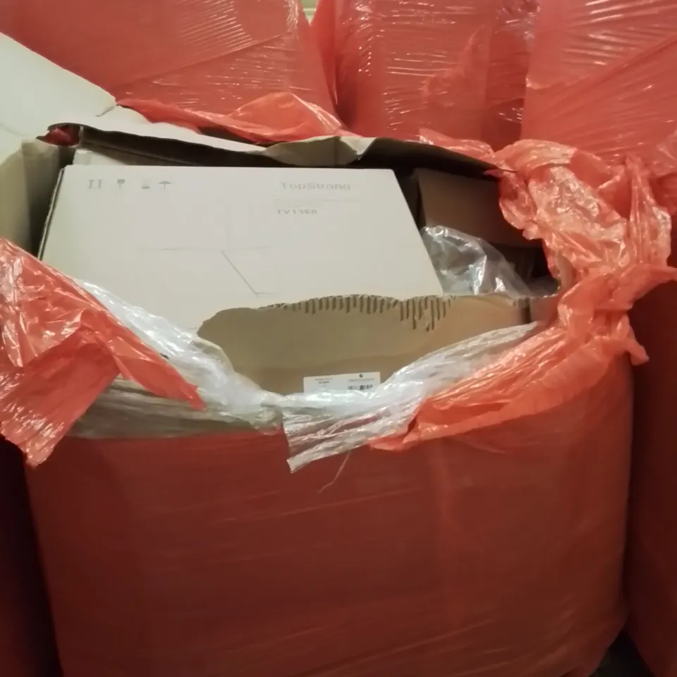 PALLET OF ASSORTED PRODUCTS, INCLUDING, AIR FRYER, 60cm ANGLED BLACK GLASS COOKER HOOD, COMPUTER BAG, OCCASIONAL TABLE.