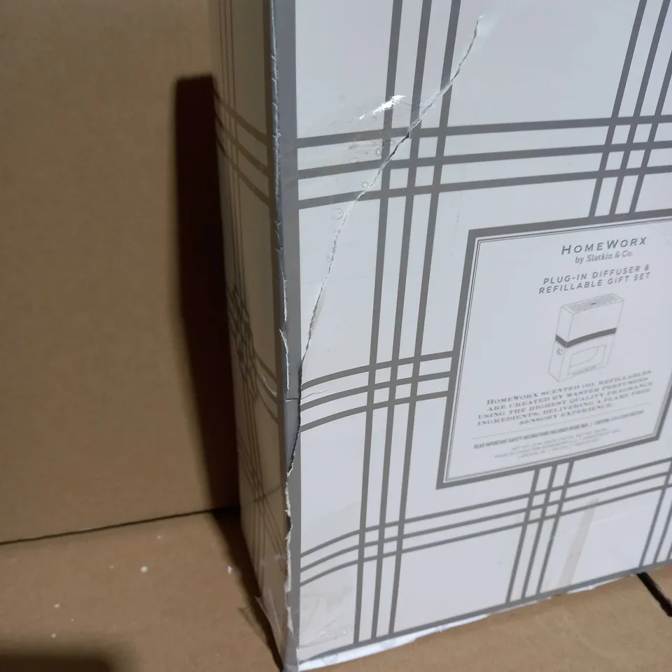 HOMEWORX BY HARRY SLATKIN & CO. SET OF PLUG IN REFILLS WITH PLUG IN GIFT BOX
