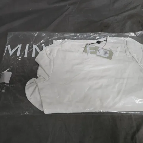 MINT VELVET WHITE LAYERING CREW NECK TOP β XS