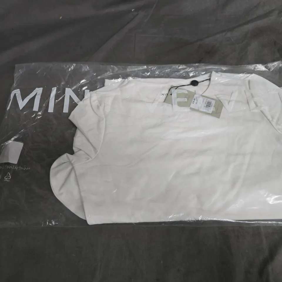 MINT VELVET WHITE LAYERING CREW NECK TOP – XS