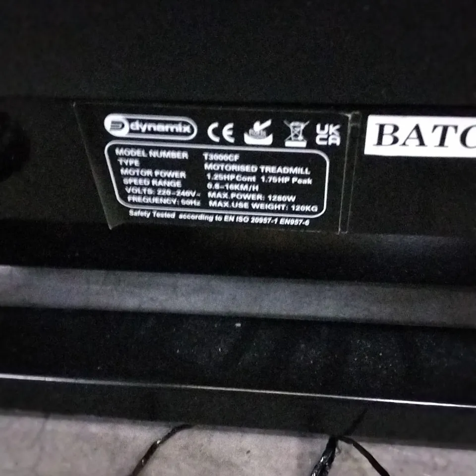 DYNAMIX T3000CF MOTORISED TREADMILL