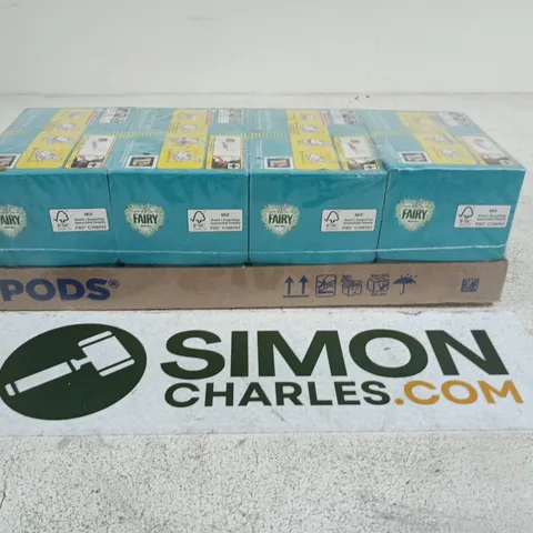 FAIRY PODS LAUNDRY DETERGENT – BULK LOT (4 TURQUOISE BOXES ON PODS CARTON)