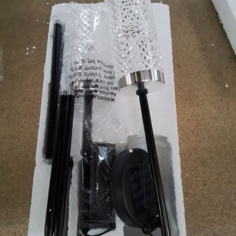 HOME2GARDEN SET OF 2 SOLAR LED CRYSTAL EFFECT STAKE LIGHTS