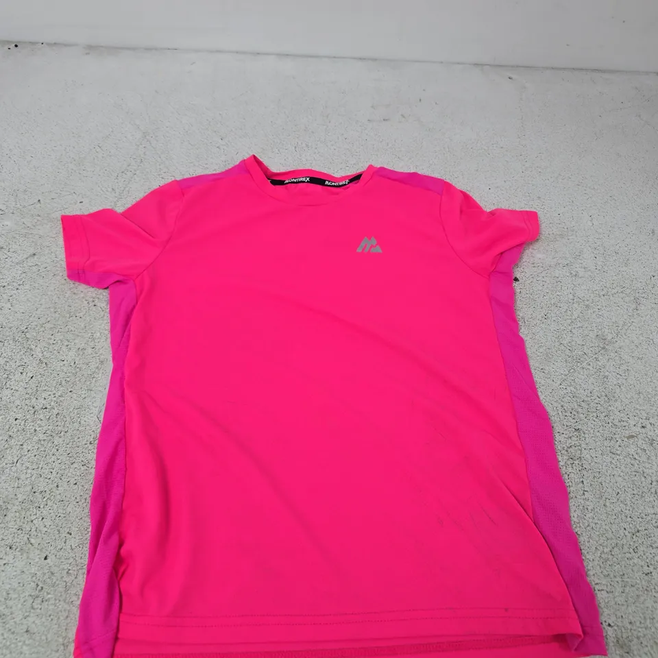 MONTIREX PINK T-SHIRT WITH CHEST LOGO - M/B