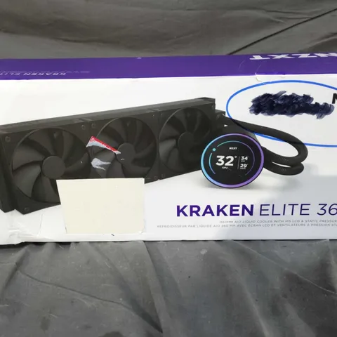 NZXT KRAKEN ELITE 360 CPU LIQUID COOLER – BOXED