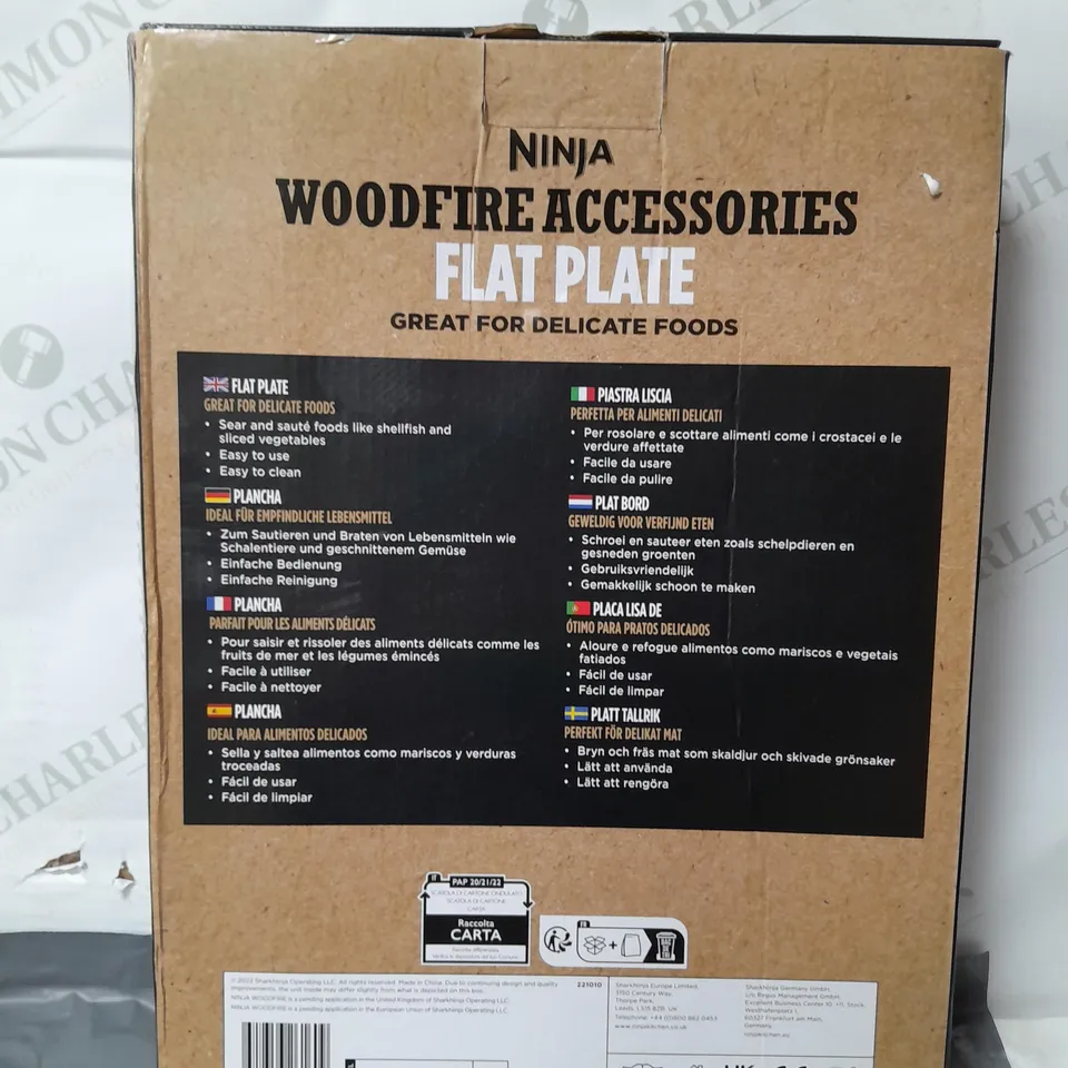 NINJA WOODFIRE FLAT PLATE 