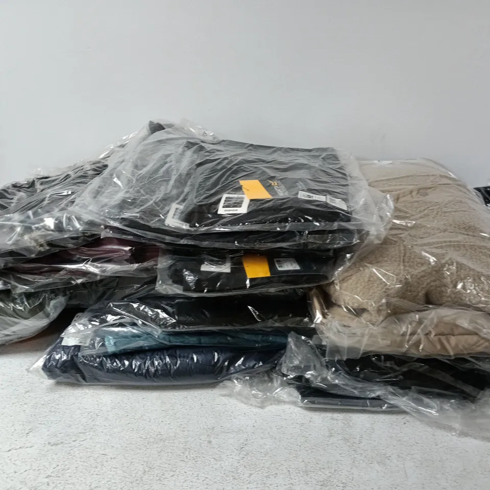 BOX OF APPROXIMATELY 24 BRAND NEW ASSORTED REGATTA CLOTHING ITEMS IN VARIOUS STYLES , COLOURS AND SIZES INCLUDING MIKAYLA COAT AND ACTION TROUSERS 