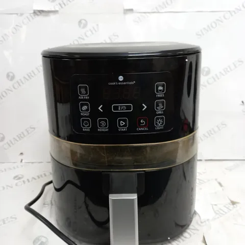 BOXED COOK'S ESSENTIALS 4L AIR FRYER IN BLACK