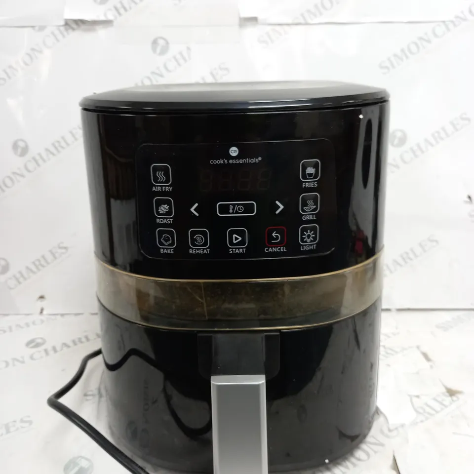 BOXED COOK'S ESSENTIALS 4L AIR FRYER IN BLACK