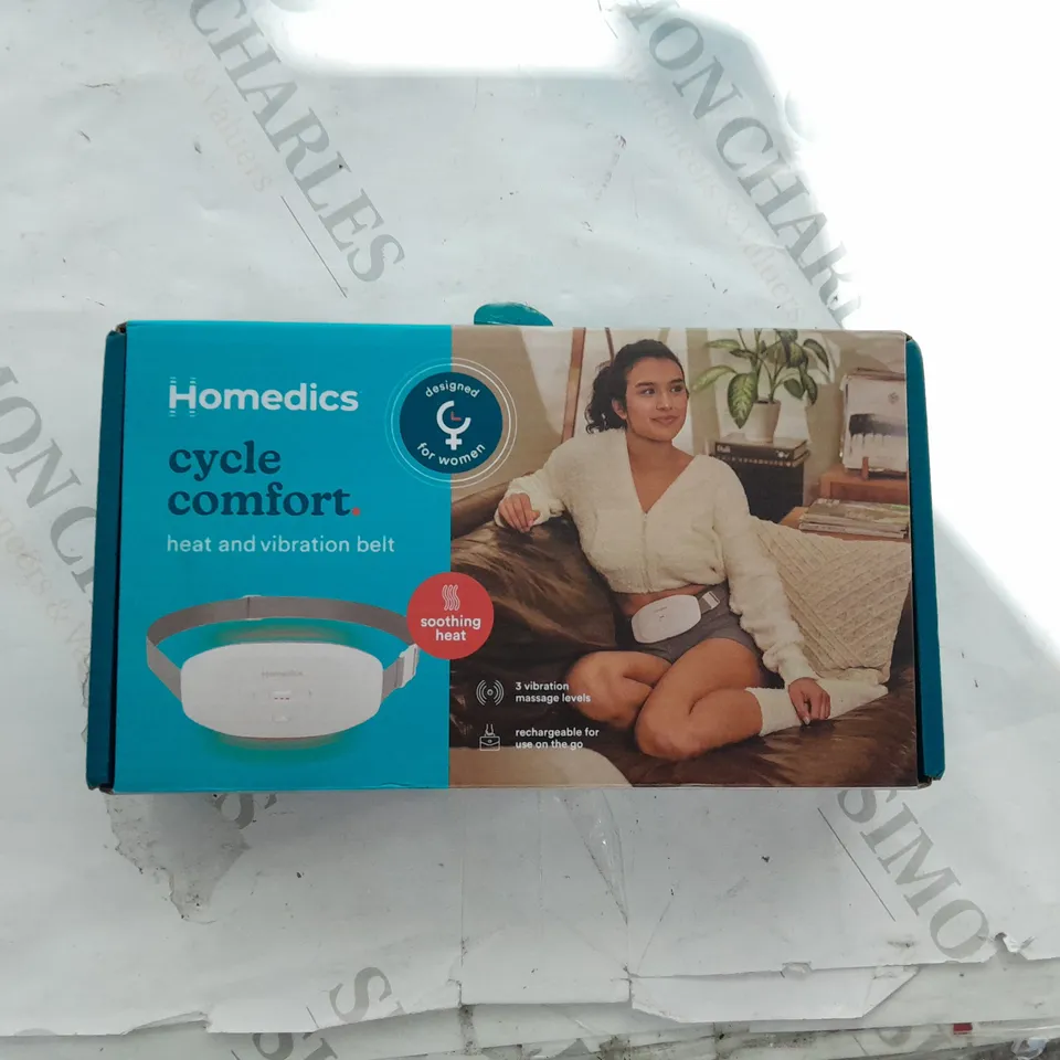 HOMEDICS CYCLE COMFORT HEAT AND VIBRATION BELT 