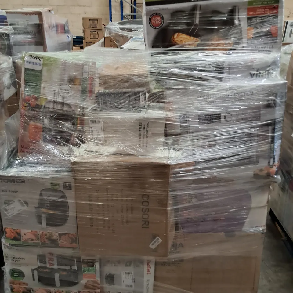 PALLET OF APPROXIMATELY 25 UNPROCESSED RAW RETURN HOUSEHOLD AND ELECTRICAL GOODS TO INCLUDE;