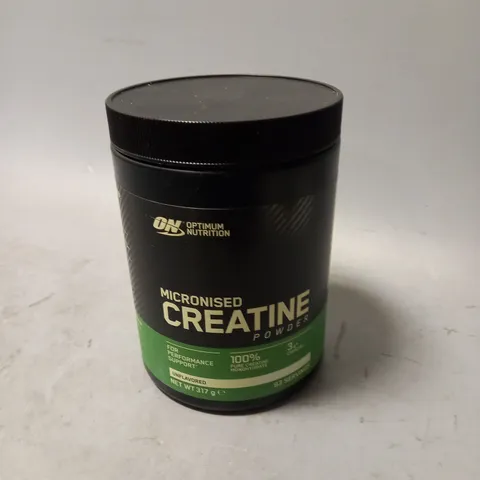 SEALED OPTIMUM NUTRITION MICRONIZED CREATINE POWDER - UNFLAVOURED - 317G