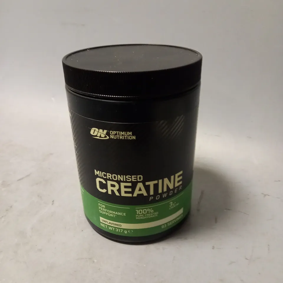 SEALED OPTIMUM NUTRITION MICRONIZED CREATINE POWDER - UNFLAVOURED - 317G