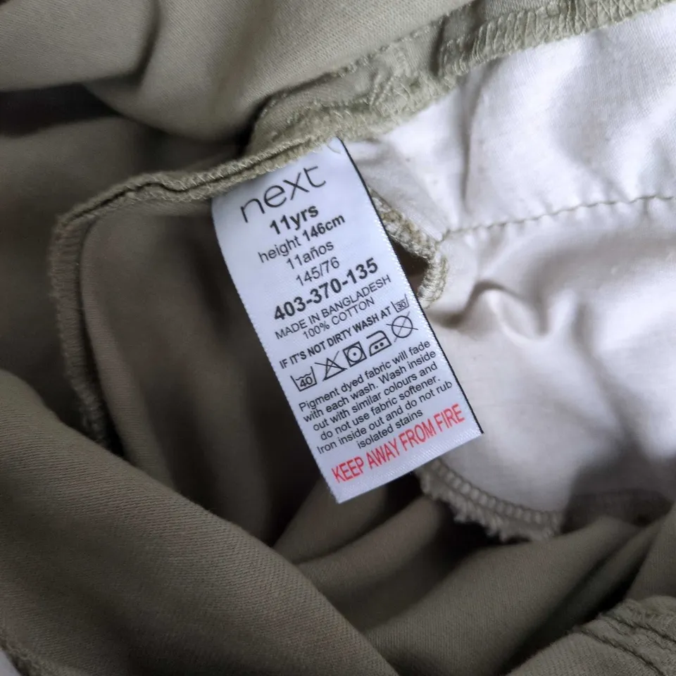 NEXT KIDS' KHAKI DUNGAREES / OVERALLS, 11 YEARS (146 CM)