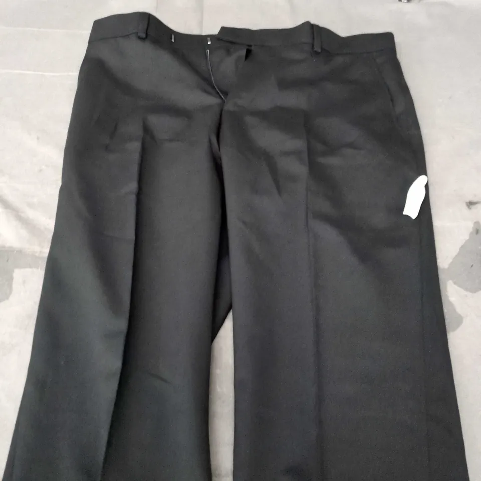 MOSS BROS MEN'S FORMAL TROUSERS – BLACK, SIZE UK 38 (38R)