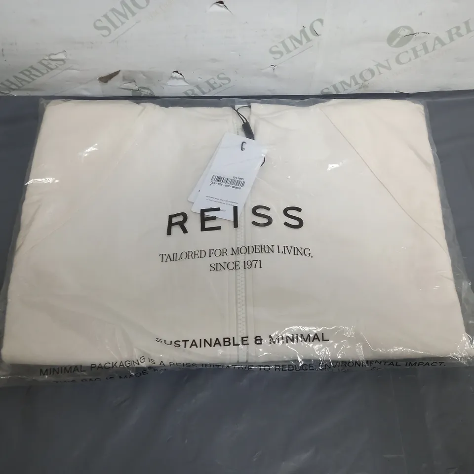 BAGGED REISS WOVEN MIX SWEAT TOP SIZE S