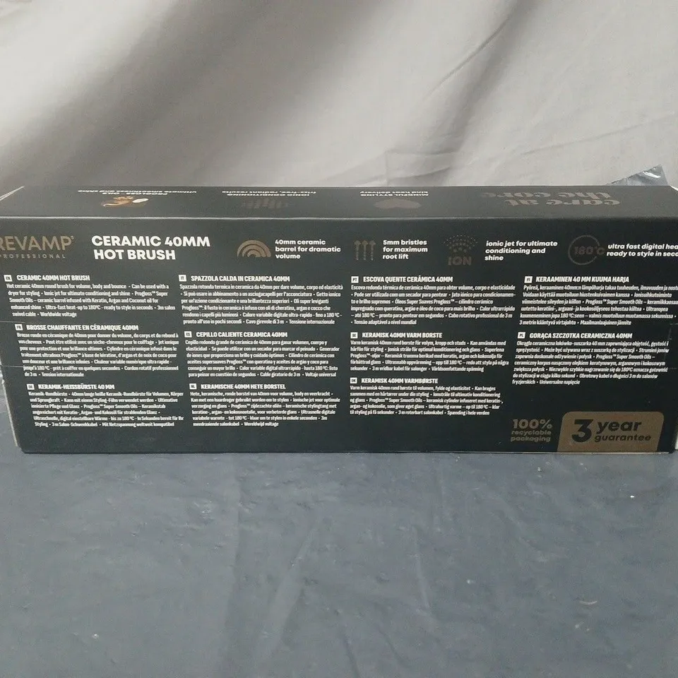REVAMP CERAMIC 40MM HOT BRUSH BOXED