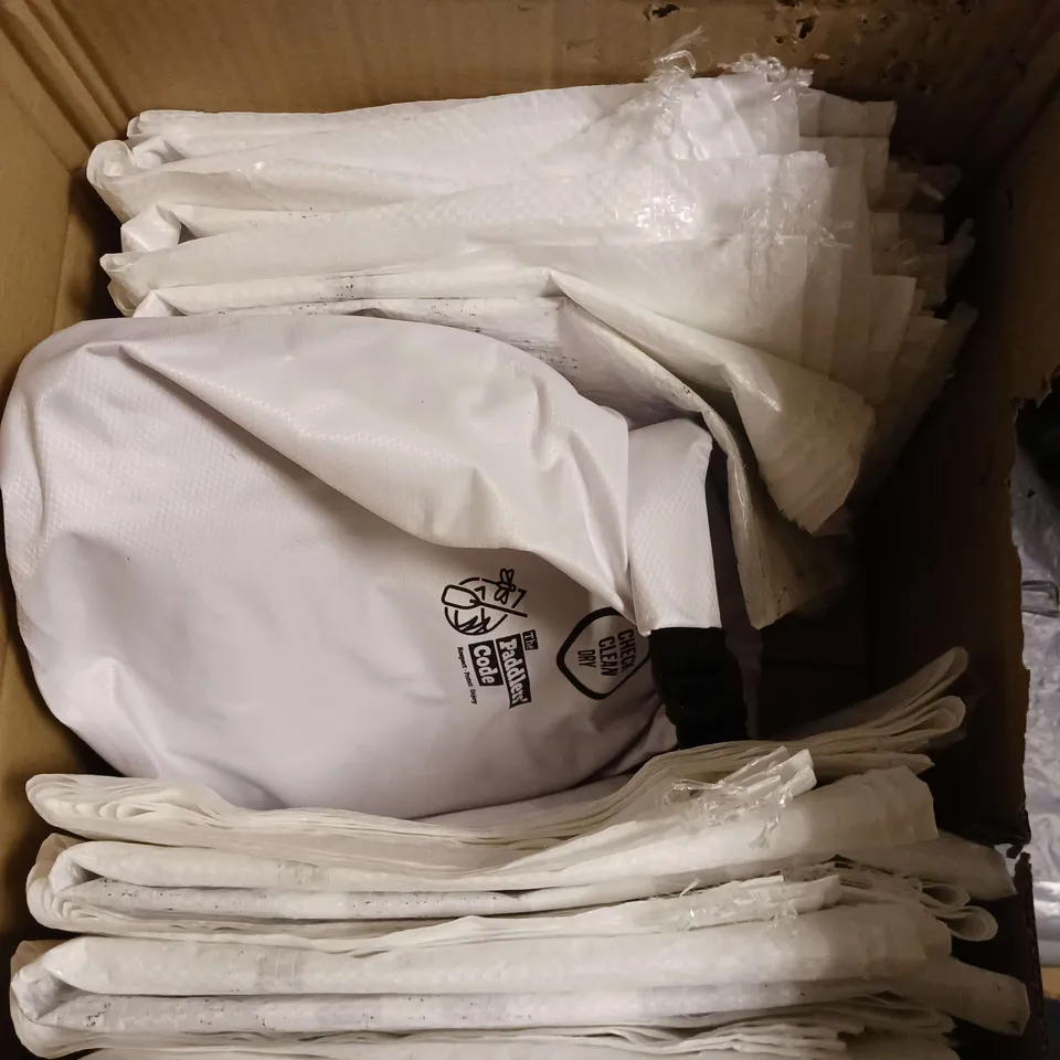BOXED WATER HAUL CLEAR ACCESS CLEAR WATERS KIT APPROX 25 ITEMS TO INCLUDE LITTER PICKERS, PROTECTIVE GLOVES & TOUGH BAGS. 