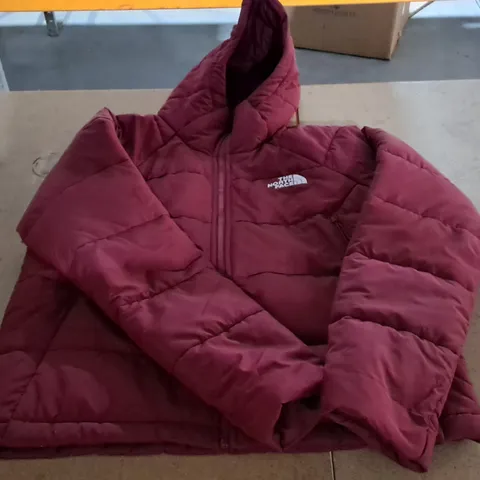 NORTH FACE WOMENS HYALITE SYNTHETIC JACKET BURGUNDY SIZE M 