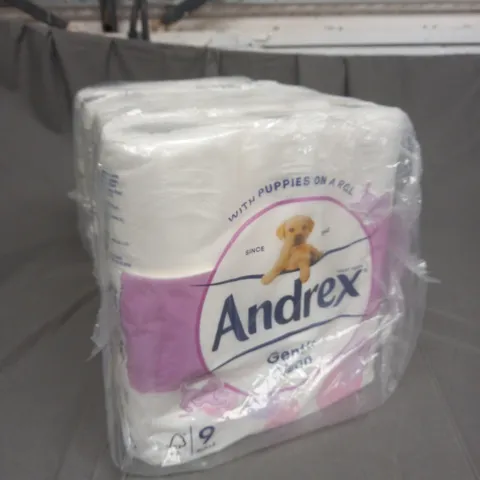 5 X SEALED (9 ROLLS PER PACK) ANDREX TOILET ROLLS