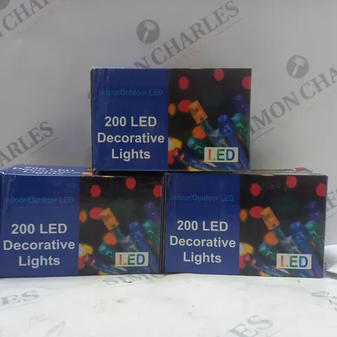 BOX OF APPROX 60 200 DECORATIVE LED LIGHTS