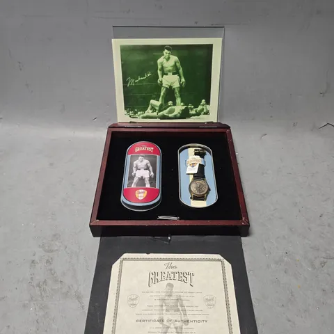 THE GREATEST MUHAMMAD ALI LIMITED EDITION COLLECTORS WATCH SET 1436/7500