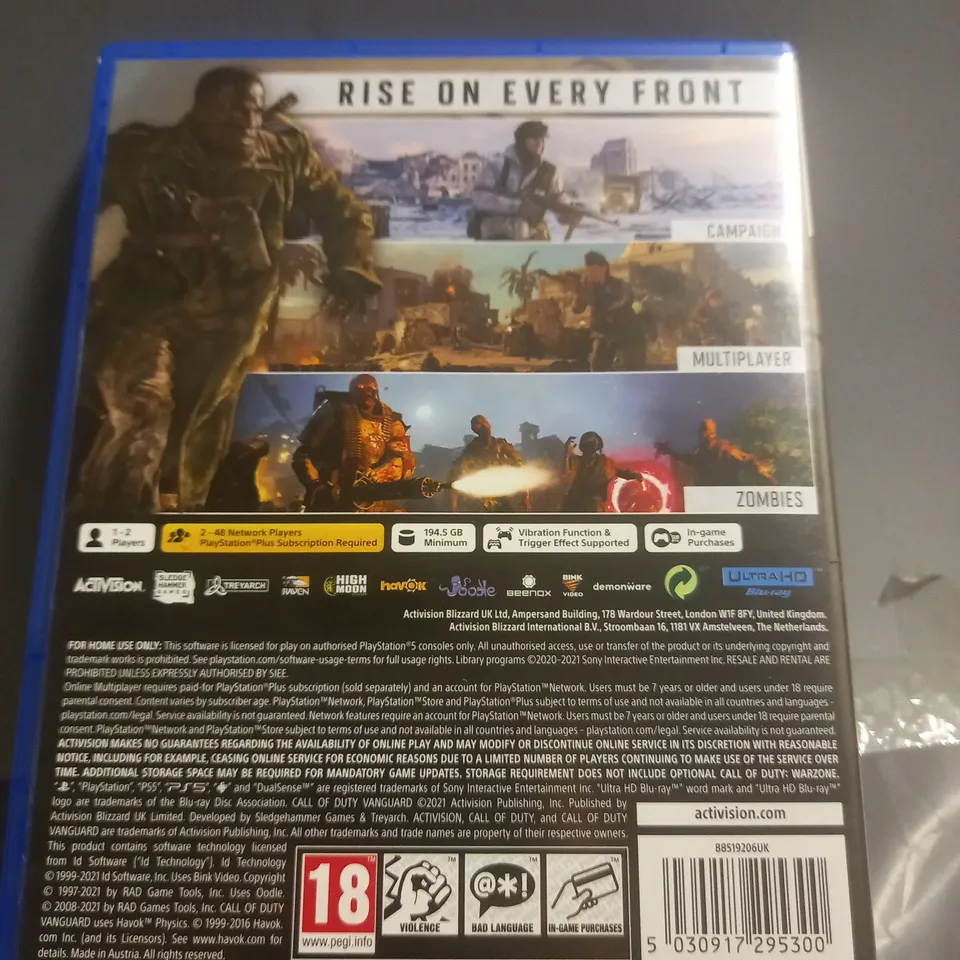 CALL OF DUTY VANGUARD (PS5)