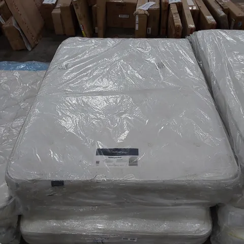 BAGGED SILENTNIGHT 4FT6 DOUBLE SIZED 1000 POCKET MIRAPOCKET MATTRESS