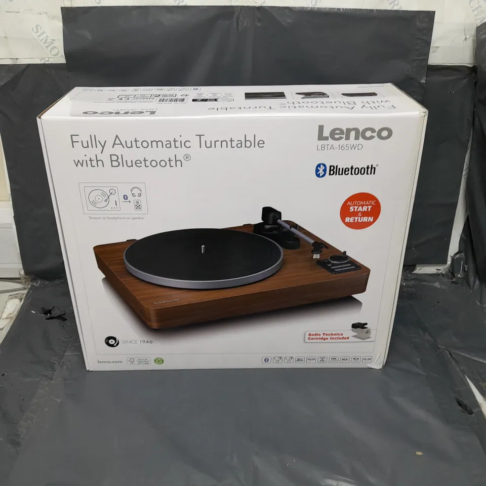 LENCO LBTA-165WD FULLY AUTOMATIC BLUETOOTH TURNTABLE