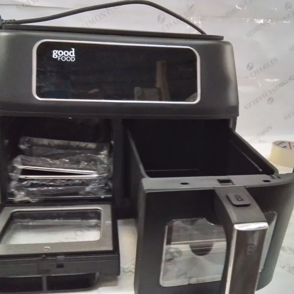 BOXED GOOD FOOD DUAL COMPARTMENT AIR FRYER OVEN