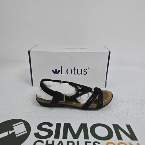 LOTUS DOMENICA ULP300 WOMEN'S SANDALS – BLACK, UK 5