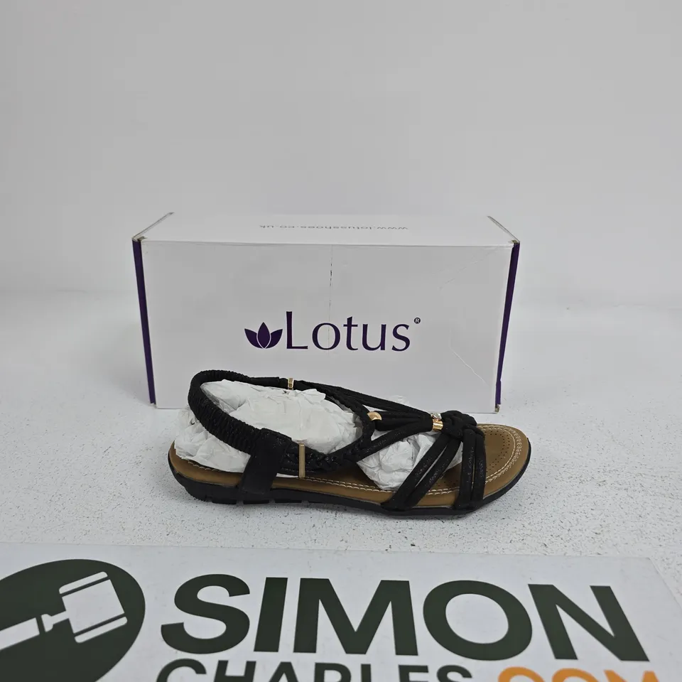 LOTUS DOMENICA ULP300 WOMEN'S SANDALS – BLACK, UK 5