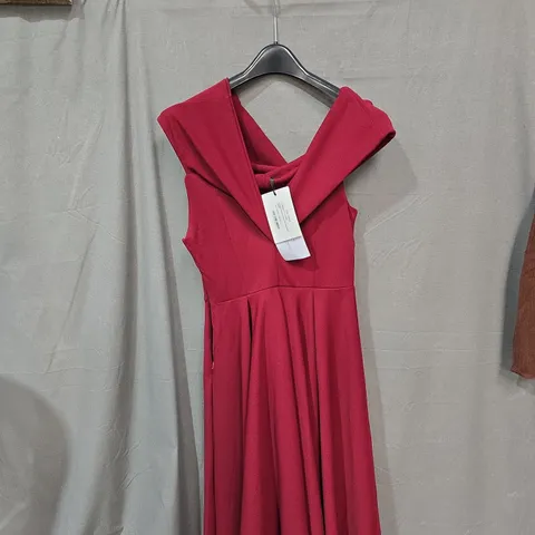 CLUB LONDON BERRY RED DRESS – UK 14