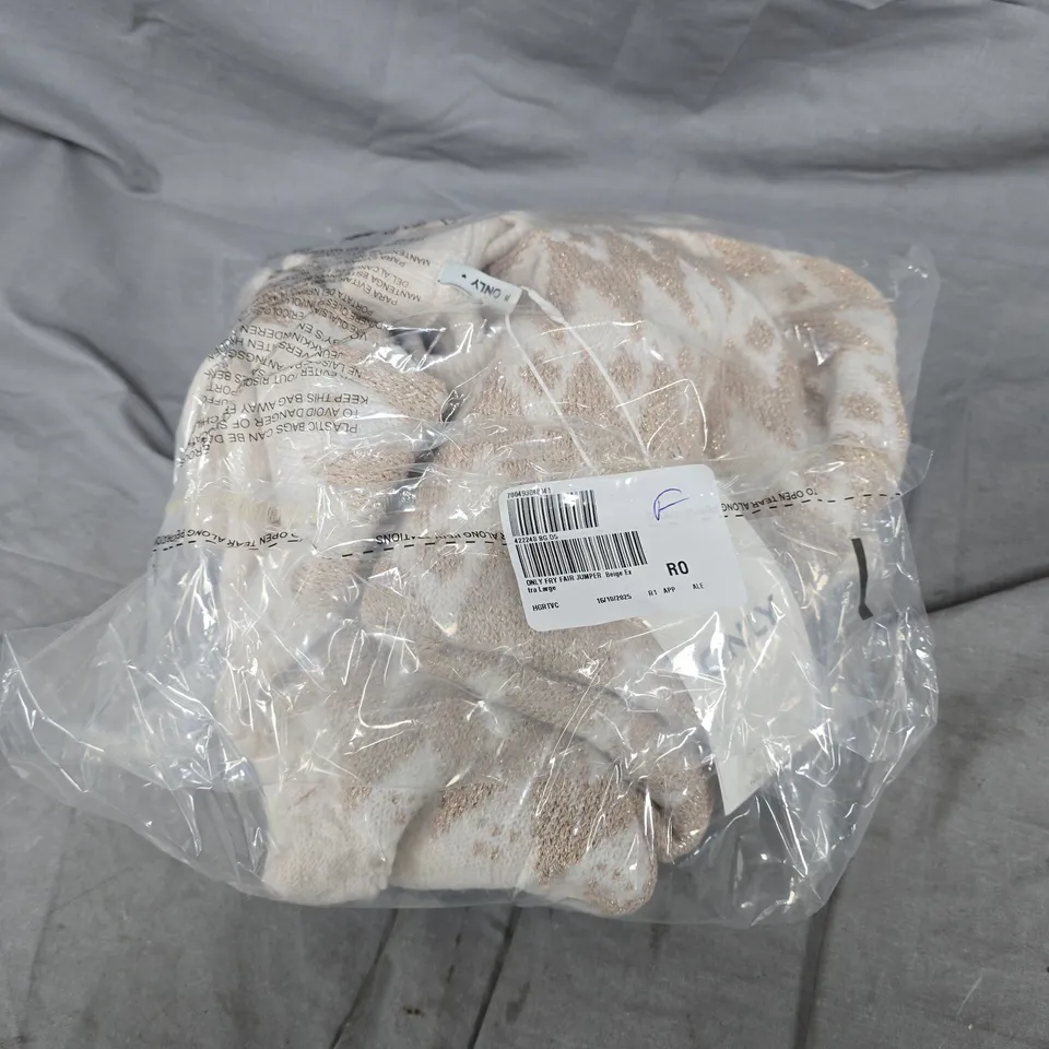 ONLY FRY LUREX FAIRISLE JUMPER - XL